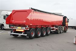 Flot ny 4 akslet tiptrailer til HV - Transport A/S, 