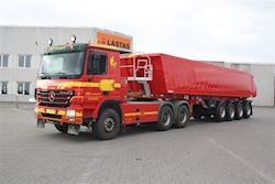 Flot ny 4 akslet tiptrailer til HV - Transport A/S, 