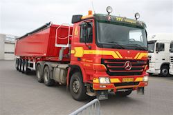 Flot ny 4 akslet tiptrailer til HV - Transport A/S, 