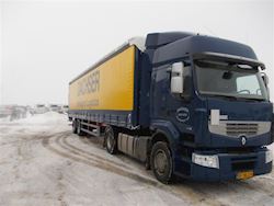 Ny 2 akslet gardintrailer til Skovby Transport, 