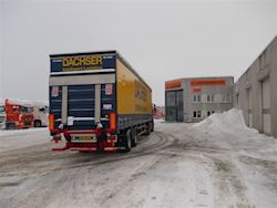 Ny 2 akslet gardintrailer til Skovby Transport, 