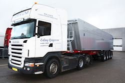 4 akslet Kel-Berg 37 m3 tiptrailer til Erling Gregersen ApS, 