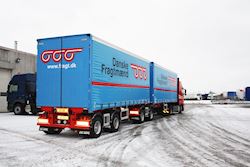 Danske Fragtmænd Transport A/S køber 2 akslede Kel-Berg linktrailere., 
