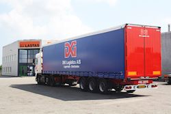 Ny flot Kel-Berg Maxi Flex 3 akslet gardintrailer til PTB Trading, 