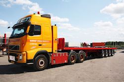 Fabriksny 4 akslet sværlast trailer til Vamdrup Specialtransport ApS, 