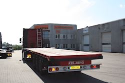 Peder Skovholm Christensen fabriksnye 3 akslede chassis trailer, 