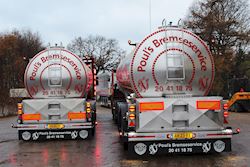 De første fabriksnye tanktrailer fra Kel-Berg til Poul’s Bremseservice, 