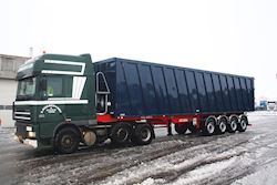 Ny 4 akslet Kel-Berg tiptrailer til Erik Nielsen & Søn A/S, 