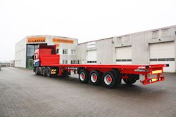 Rygaard Transport & Logistic A/S fabriksnye 3 akslede Kel-Berg sværlasttrailer, 