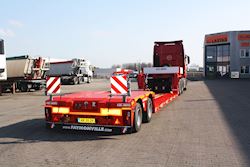 Ny 2 akslet nedbygget udtrækstrailer til Scan Last Danmark A/S, 