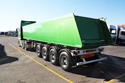 Flot ny 4 akslet Kel-Berg tiptrailer til Havdrup Vognmandsforretning ApS, 
