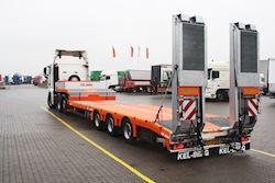 Ny flot 3 akslet Kel-Berg nedbygget maskintrailer til Oddes Materieludlejning A/S, 
