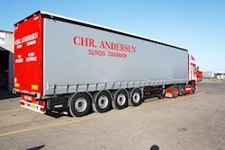 Ny flot 4 akslet Kel-Berg gardintrailer, nr. 4 ud af 5, til Chr. Andersen Sunds ApS, 