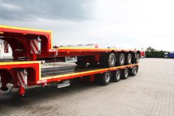 To nye 4 akslet nedbygget trailere til Thisted-Fjerritslev Cementvarefabrik A/S, 