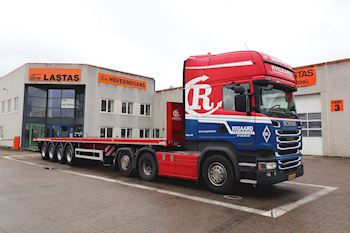 Ny Kel-Berg 4 akslet sværlasttrailer til Rygaard Transport & Logistic fra Lastas
