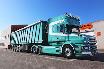 Super flot ny Kel-Berg 4 akslet skrottrailer 71 m3 til Lundby Flyer ApS