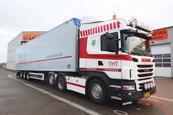 Flot ny Knapen 3 akslet Walking Floor trailer udleveret til Tønder Handel & Transport ApS