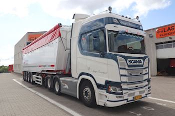 Ny flot Kel-Berg 4 akslet tiptrailer 65 m3  til DSV Transport A/S