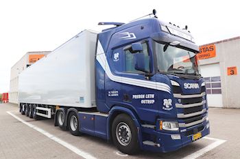Ny Knapen 4 akslet Walking floor trailer  udleveret til PLR Transport ApS