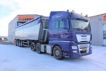 Ny Kel-Berg 4 akslet tiptrailer 59 m3  til BH Transport ApS