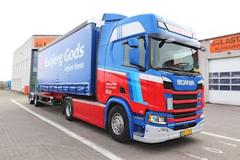 Ny Kel-Berg 2 akslet linktrailer til  Esbjerg Gods A/S leveret af Lastas