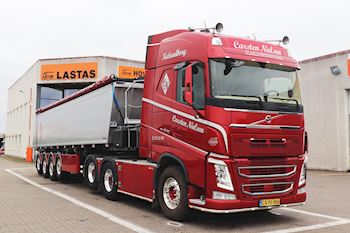 Ny super flot Kel-Berg 4 akslet tiptrailer 37 m3 leveret til Vognmand Carsten Nielsen