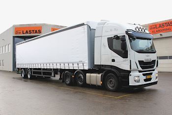 Kel-Berg 2 akslet city gardintrailer til K.S.T. Transport ApS 