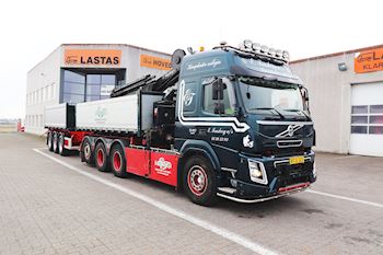 Kel-Berg 3 akslet 24 tons tipkærre fra Lastas til E. Trasborg A/S