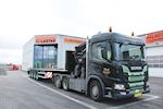 Thurah Transport A/S med en ny Kel-Berg  4 akslet nedbygget sværlasttrailer fra Lastas