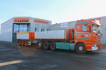 Kel-Berg 3 akslet 24 tons tipkærre fra Lastas til AG Lagercenter ApS