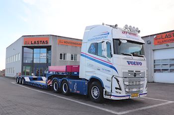 Ny Doll 3 akslet sengetrailer med dobbelt udtræk til Alf Myhre Transport ApS fra Lastas
