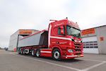Ny Kel-Berg 3 akslet letvægt city grus trailer  34 m3 leveret til Obel Transport A/S