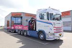 Ny flot Kel-Berg 4 akslet udtræksanhænger fra Lastas til Alf Myhre Transport ApS