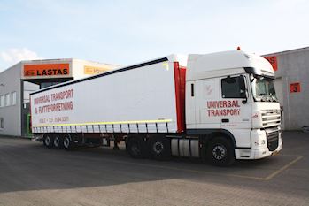 3 aks. Maxi Flexi gardintrailer til Universal Transport A/S