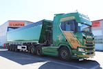 Mollerup Mølle A/S nye Kel-Berg 4 akslet  korn tiptrailer 61,5 m3 med blæseanlæg