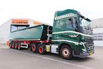Ny Kel-Berg 4 akslet jord tiptrailer 37 m3 leveret til Kudsk & Nissum A/S