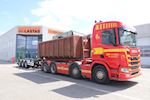 HV-Transport A/S med en ny Kel-Berg 3 akslet hejseladskærre fra Lastas
