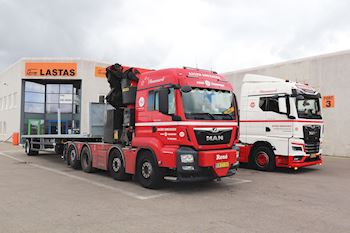 Asger Sørensen, Varde A/S med 4 nye Kel-Berg  1 akslet åben city trailere fra Lastas