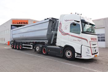 Ny Kel-Berg 4 akslet Hardox tiptrailer 63 m3  leveret til Vognmand Torben Bøgh ApS