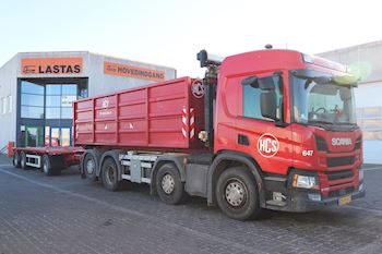 HCS A/S Transport & Spedition med ny Kel-Berg 3 akslet overføringsanhænger fra Lastas