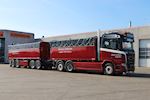 Vognmand Morten Andersen ApS er kørt med en ny Kel-Berg 4 akslet tipanhænger og bagtipkasse