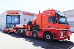 P. Fournaise A/S med en ny Faymonville 3 akslet maskintrailer med dobbelt udtræk fra Lastas 