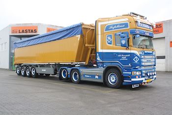 Ny Kel-Berg 4 akslet tiptrailer 61,5 m3 til KD Transport Fur ApS 