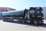 Ny flot Kel-Berg 4 akslet korn tiptrailer 59 m3  med åbenbar side til Gustav Hansen