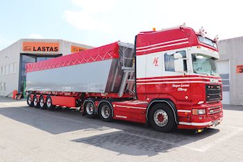 Ny Kel-Berg 4 akslet korn tiptrailer 61,5 m3  til Vognmand Kasper Larsen A/S
