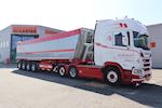 Ny Kel-Berg 4 akslet korn tiptrailer 56 m3  til Vognmand Kim Christensen, Skjern ApS