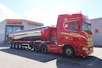 Ny flot Kel-Berg 4 akslet asfalt tiptrailer 32 m3 til Alfred Nielsen A/S 