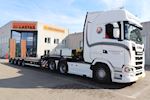 Dansk Entreprenør Transport ApS med en ny Faymonville 4 akslet maskintrailer 