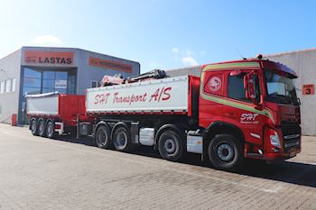 Kel-Berg 3 akslet 24 tons tipkærre fra Lastas  til SHT Transport A/S 