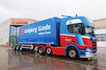 Kel-Berg nyhed leveret til Esbjerg Gods A/S  af 2 Kel-Berg 3 aks link bokstrailere